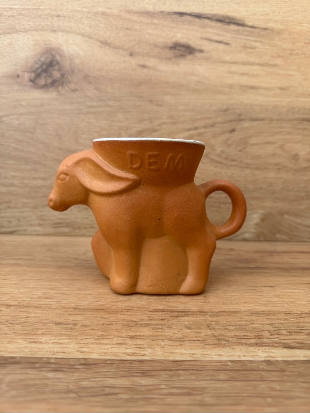 Frankoma Pottery Democrat Donkey Mug from 1980